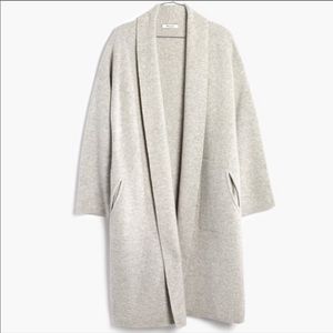 Adorable shawl collar sweater coat